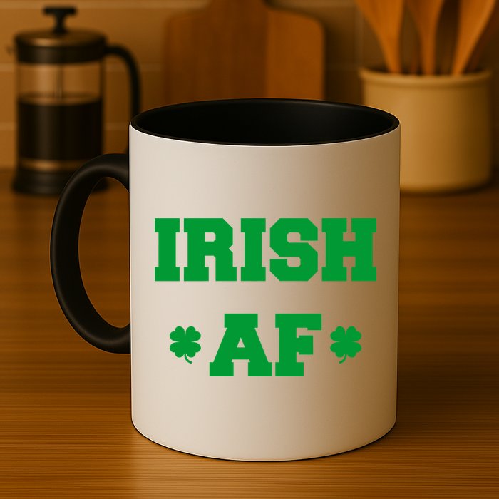 Irish AF St Patrick's Day Clover Mug