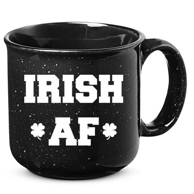 Irish AF St Patrick's Day Clover 15oz Campfire Ceramic Mug