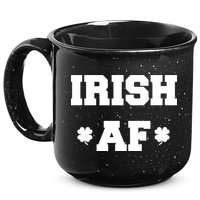 Irish AF St Patrick's Day Clover 15oz Campfire Ceramic Mug