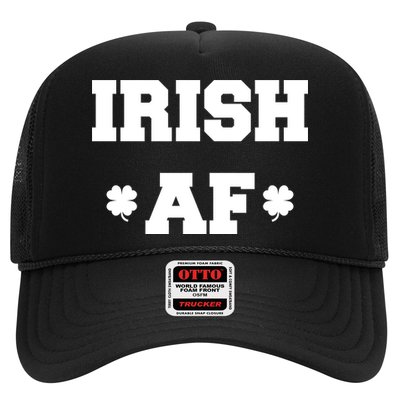 Irish AF St Patrick's Day Clover Trucker Hat