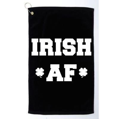 Irish AF St Patrick's Day Clover Platinum Collection Golf Towel