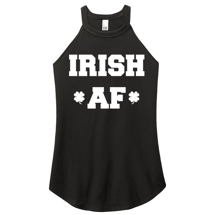 Irish AF St Patrick's Day Clover Women's Perfect Tri Rocker Tank