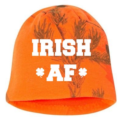 Irish AF St Patrick's Day Clover Kati - Camo Knit Beanie