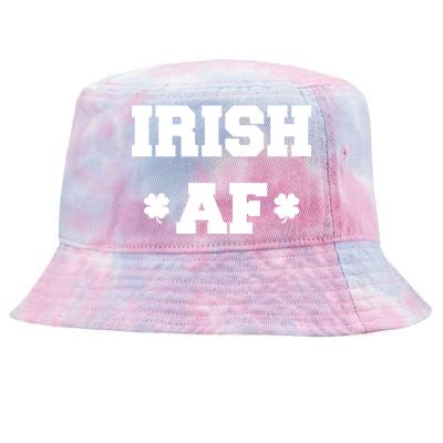 Irish AF St Patrick's Day Clover Tie-Dyed Bucket Hat