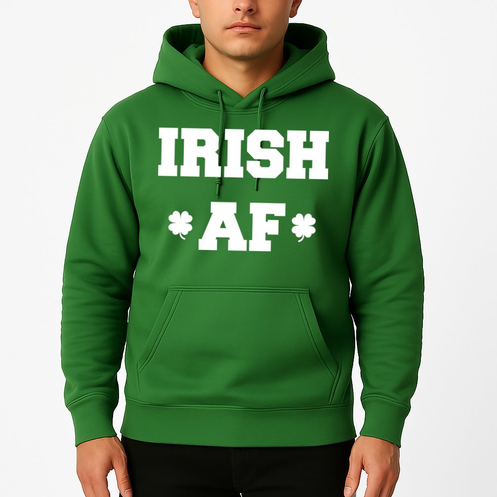 Irish AF St Patrick's Day Clover Hoodie