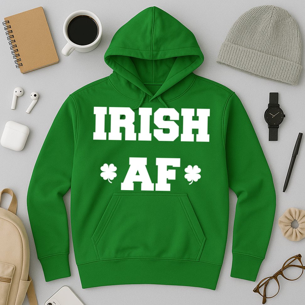 Irish AF St Patrick's Day Clover Hoodie