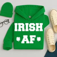 Irish AF St Patrick's Day Clover Hoodie