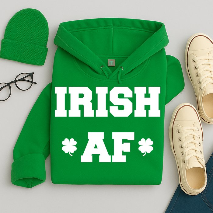 Irish AF St Patrick's Day Clover Hoodie