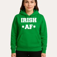 Irish AF St Patrick's Day Clover Hoodie
