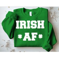 Irish AF St Patrick's Day Clover Sweatshirt