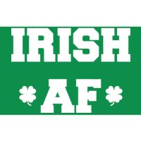 Irish AF St Patrick's Day Clover Bumper Sticker