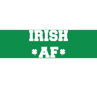 Irish AF St Patrick's Day Clover Bumper Sticker