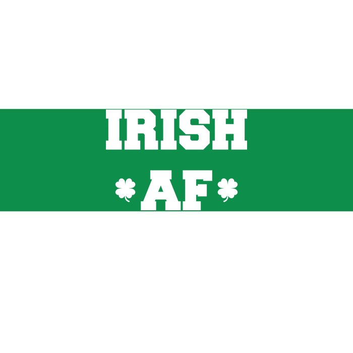 Irish AF St Patrick's Day Clover Bumper Sticker