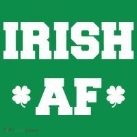 Irish AF St Patrick's Day Clover Poster