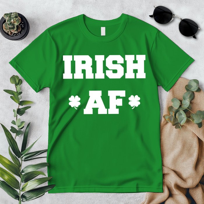 Irish AF St Patrick's Day Clover Premium T-Shirt