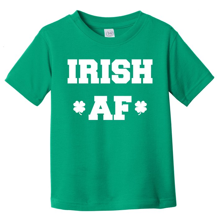 Irish AF St Patrick's Day Clover Toddler T-Shirt