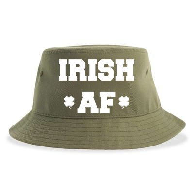 Irish AF St Patrick's Day Clover Sustainable Bucket Hat