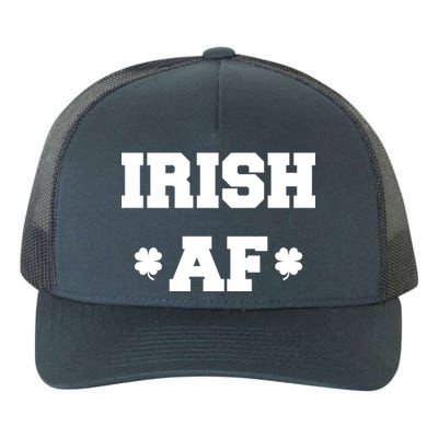 Irish AF St Patrick's Day Clover Yupoong Adult 5-Panel Trucker Hat