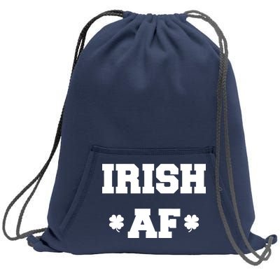 Irish AF St Patrick's Day Clover Sweatshirt Cinch Pack Bag