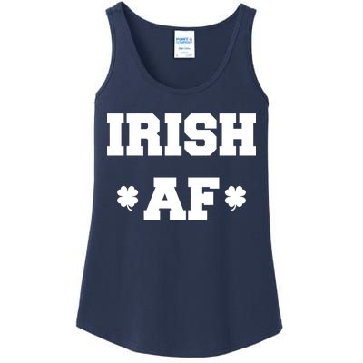 Irish AF St Patrick's Day Clover Ladies Essential Tank