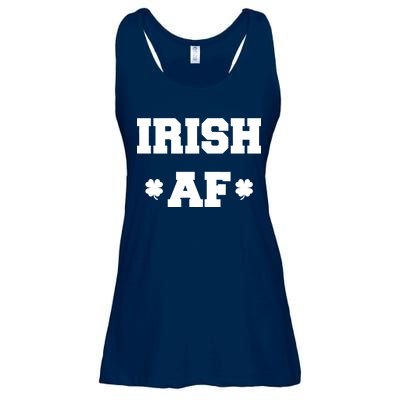 Irish AF St Patrick's Day Clover Ladies Essential Flowy Tank