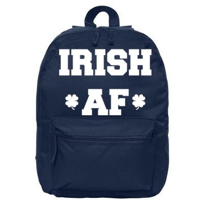 Irish AF St Patrick's Day Clover 16 in Basic Backpack