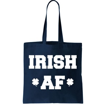 Irish AF St Patrick's Day Clover Tote Bag