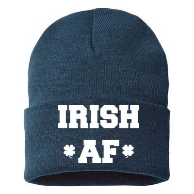 Irish AF St Patrick's Day Clover Sustainable Knit Beanie