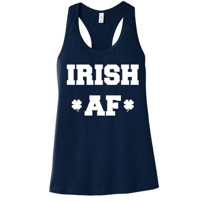 Irish AF St Patrick's Day Clover Women's Racerback Tank