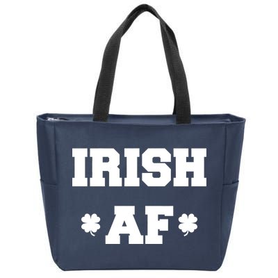 Irish AF St Patrick's Day Clover Zip Tote Bag