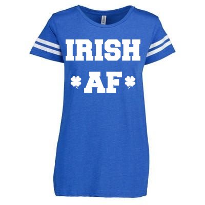 Irish AF St Patrick's Day Clover Enza Ladies Jersey Football T-Shirt