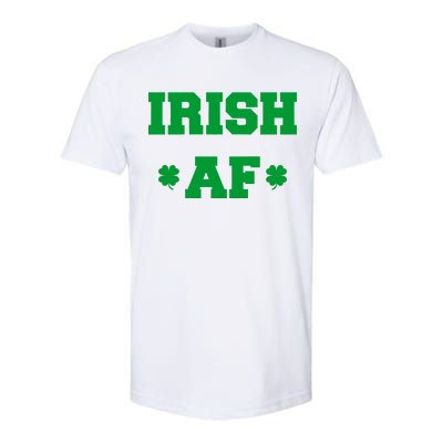 Irish AF St Patrick's Day Clover Softstyle® CVC T-Shirt