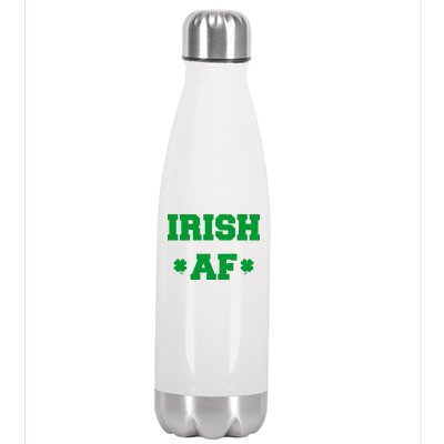 Irish AF St Patrick's Day Clover Stainless Steel Insulated Water Bottle