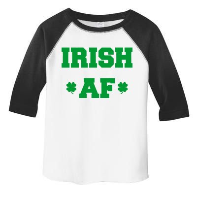 Irish AF St Patrick's Day Clover Toddler Fine Jersey T-Shirt