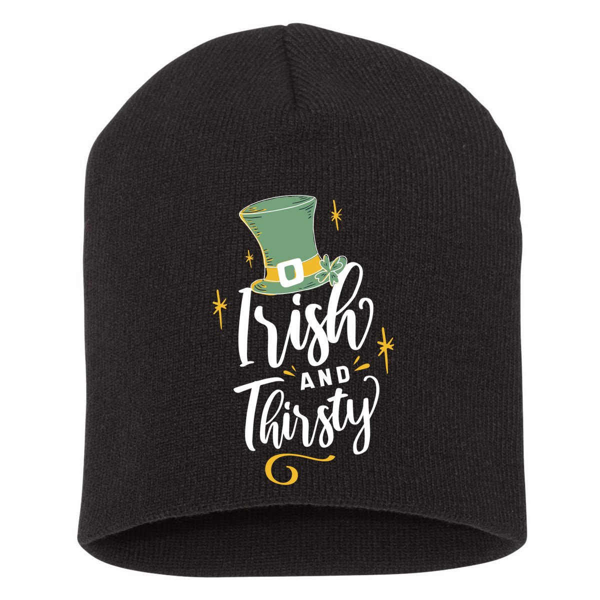 Irish And Thirsty Short Acrylic Beanie