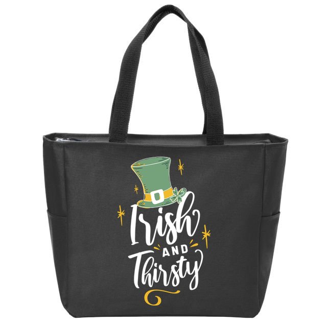 Irish And Thirsty Zip Tote Bag