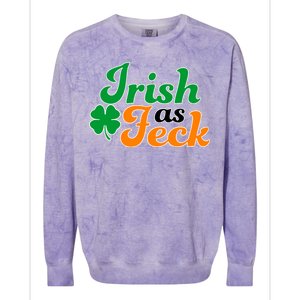 Irish as Feck Funny St. Patrick's Day Colorblast Crewneck Sweatshirt