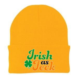 Irish as Feck Funny St. Patrick's Day Knit Cap Winter Beanie