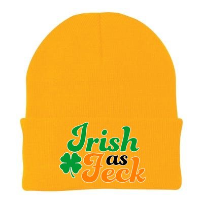 Irish as Feck Funny St. Patrick's Day Knit Cap Winter Beanie