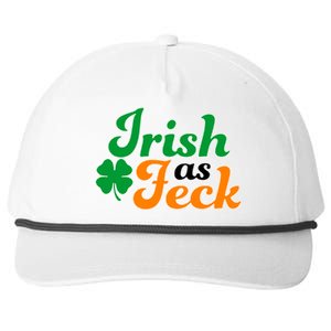 Irish as Feck Funny St. Patrick's Day Snapback Five-Panel Rope Hat