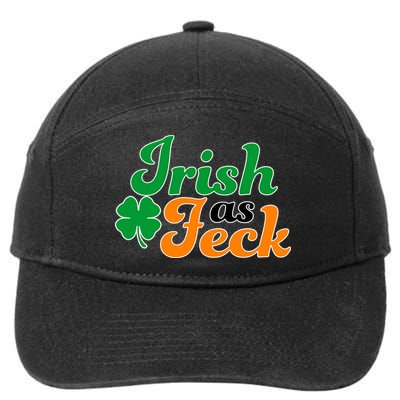 Irish as Feck Funny St. Patrick's Day 7-Panel Snapback Hat