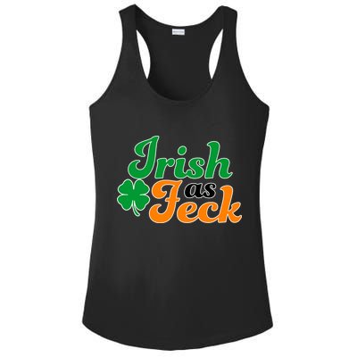 Irish as Feck Funny St. Patrick's Day Ladies PosiCharge Competitor Racerback Tank