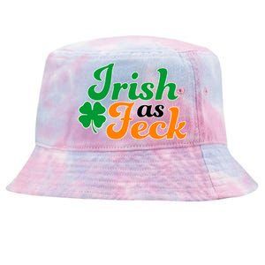 Irish as Feck Funny St. Patrick's Day Tie-Dyed Bucket Hat