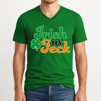 Irish as Feck Funny St. Patrick's Day V-Neck T-Shirt