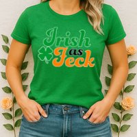 Irish as Feck Funny St. Patrick's Day Womens T-Shirt