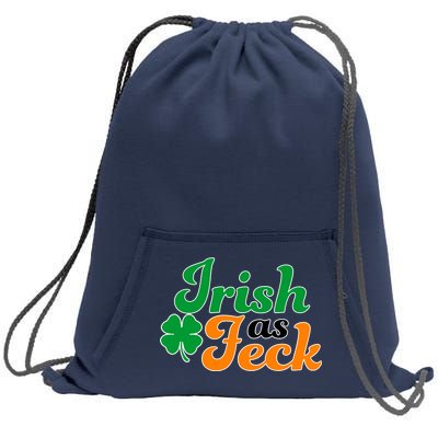 Irish as Feck Funny St. Patrick's Day Sweatshirt Cinch Pack Bag