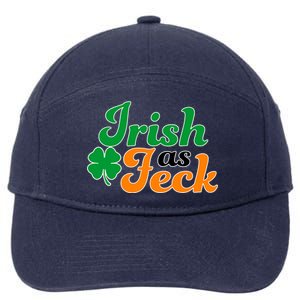 Irish as Feck Funny St. Patrick's Day 7-Panel Snapback Hat