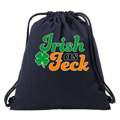 Irish as Feck Funny St. Patrick's Day Drawstring Bag