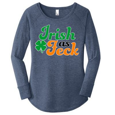 Irish as Feck Funny St. Patrick's Day Women's Perfect Tri Tunic Long Sleeve Shirt