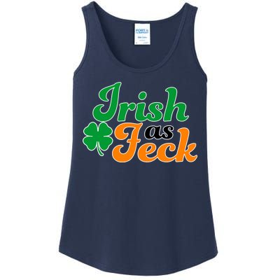 Irish as Feck Funny St. Patrick's Day Ladies Essential Tank